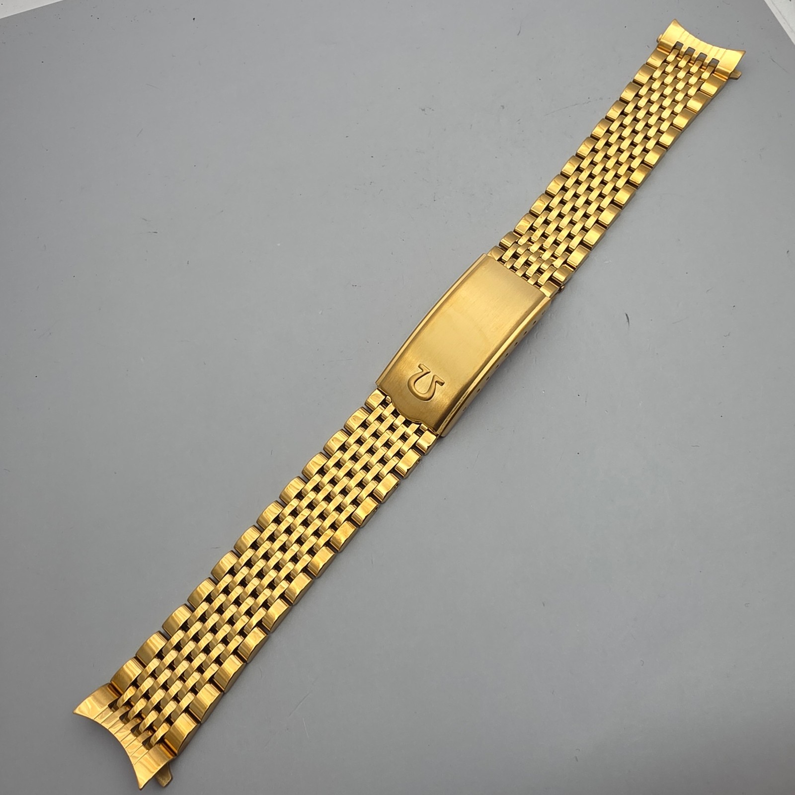 watch bracelet/watchband suitable for Vintage Omega watch 19mm gold tone