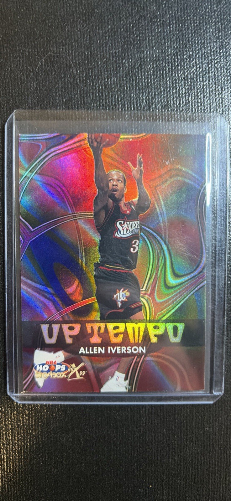 1999-00 SkyBox Hoops Allen Iverson Up Tempo Insert Card