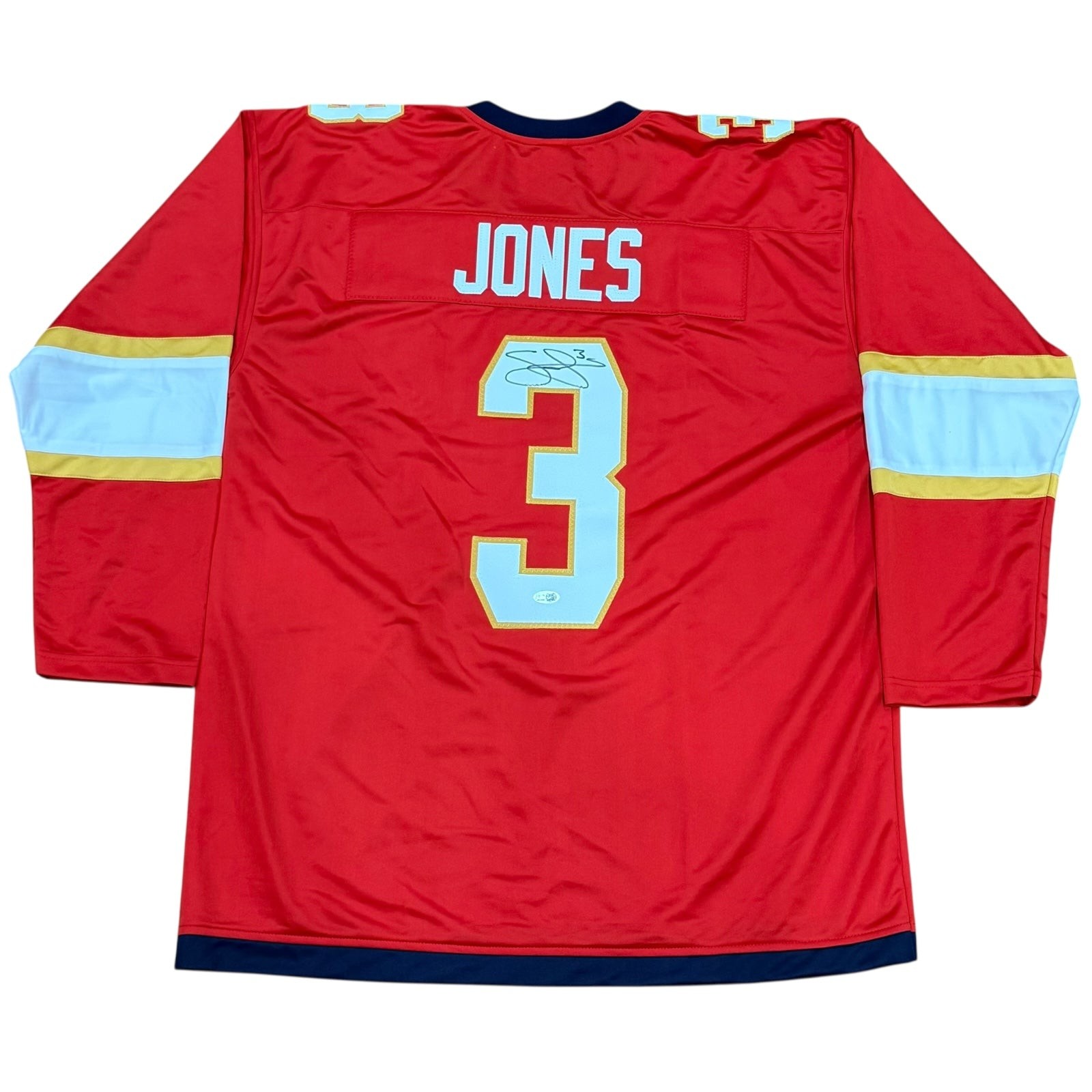 Seth Jones Autographed Florida (Red #3) Custom Hockey Jersey - JSA Seth Jones Autographed Florida (Red #3) Custom Hockey Jersey - JSA