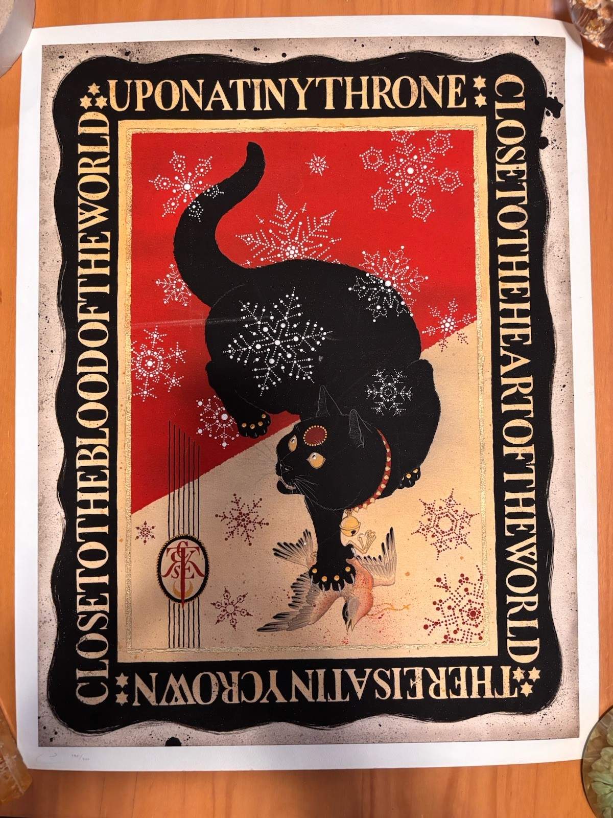 Chris Conn Askew Fine ArtPrint. Black Cat- LA Tattoo /Artist, 14” X 18” Chris Conn Askew Fine ArtPrint. Black Cat- LA Tattoo /Artist, 14” X 18”