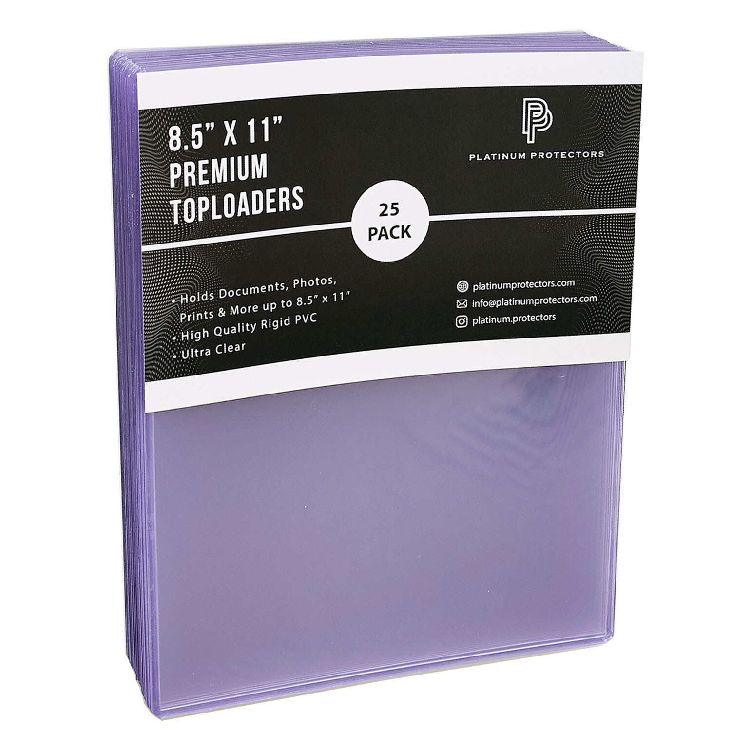 Platinum Protectors 8.5x11 Toploaders Premium Photo Plastic Rigid Holders