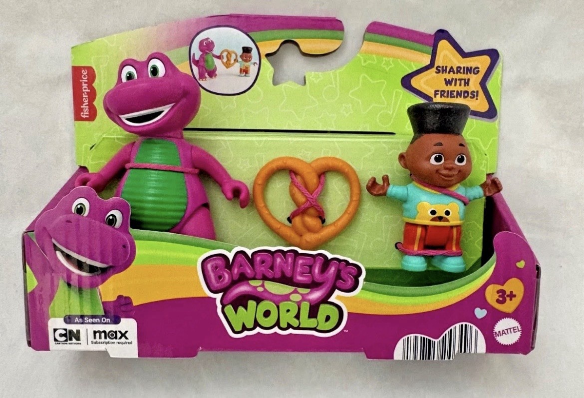 Fisher Price - Barney\'s World - David & Barney - Figure Set - NEW Fisher Price - Barney\'s World - David & Barney - Figure Set - NEW