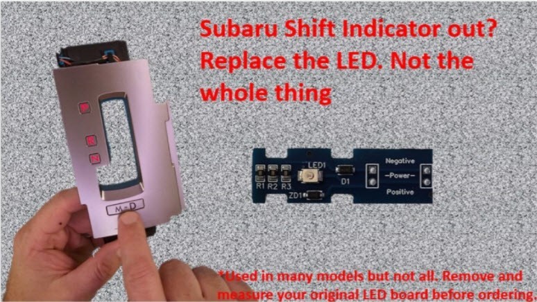 2015-up Subaru Outback/Legacy Shift Indicator upgrade LED boards. May fit others