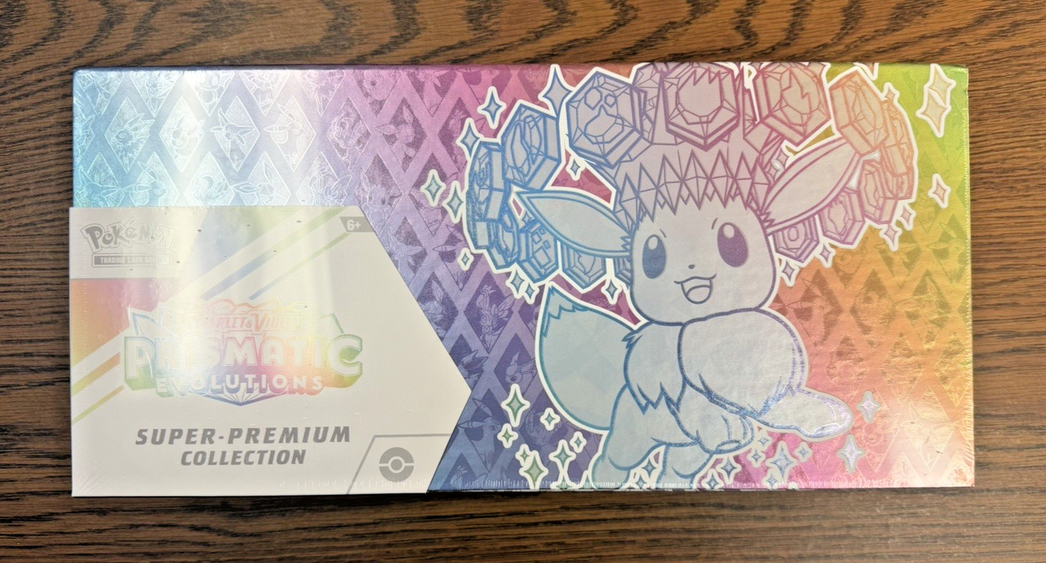 Pokémon TCG: Prismatic Evolutions Super Premium Collection Box (Eevee) Sealed