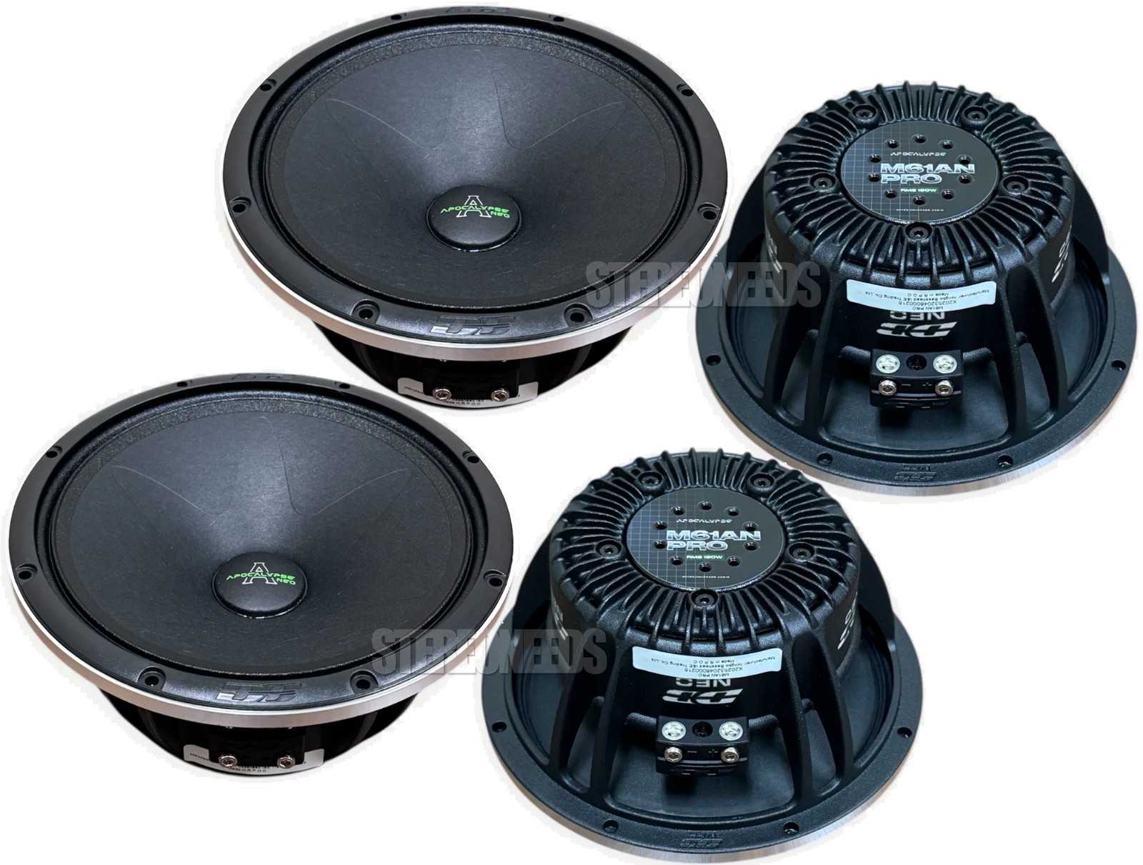 4x Deaf Bonce Apocalypse AP-M61AN PRO 6.5 Neodymium Midrange Speakers Mid Range