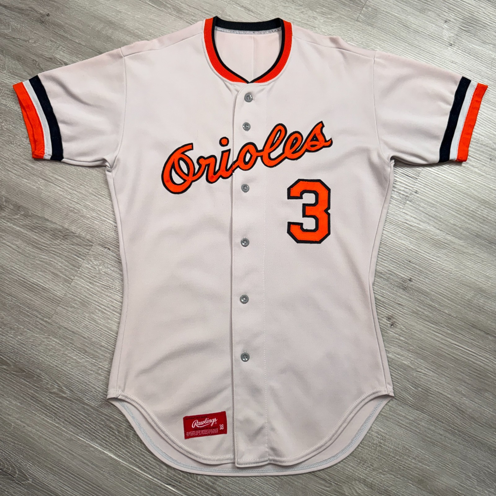 Baltimore Orioles Rawlings Authentic Jersey 38 Vintage 1987-1988 Baltimore Orioles Rawlings Authentic Jersey 38 Vintage 1987-1988