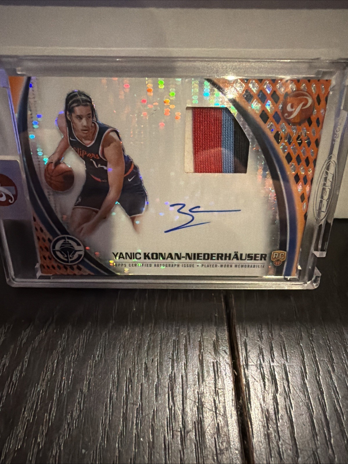 2025/2026 Topps Pristine NBA Yanic Konan-Niederhauser RPA 10/25 - Player Worn