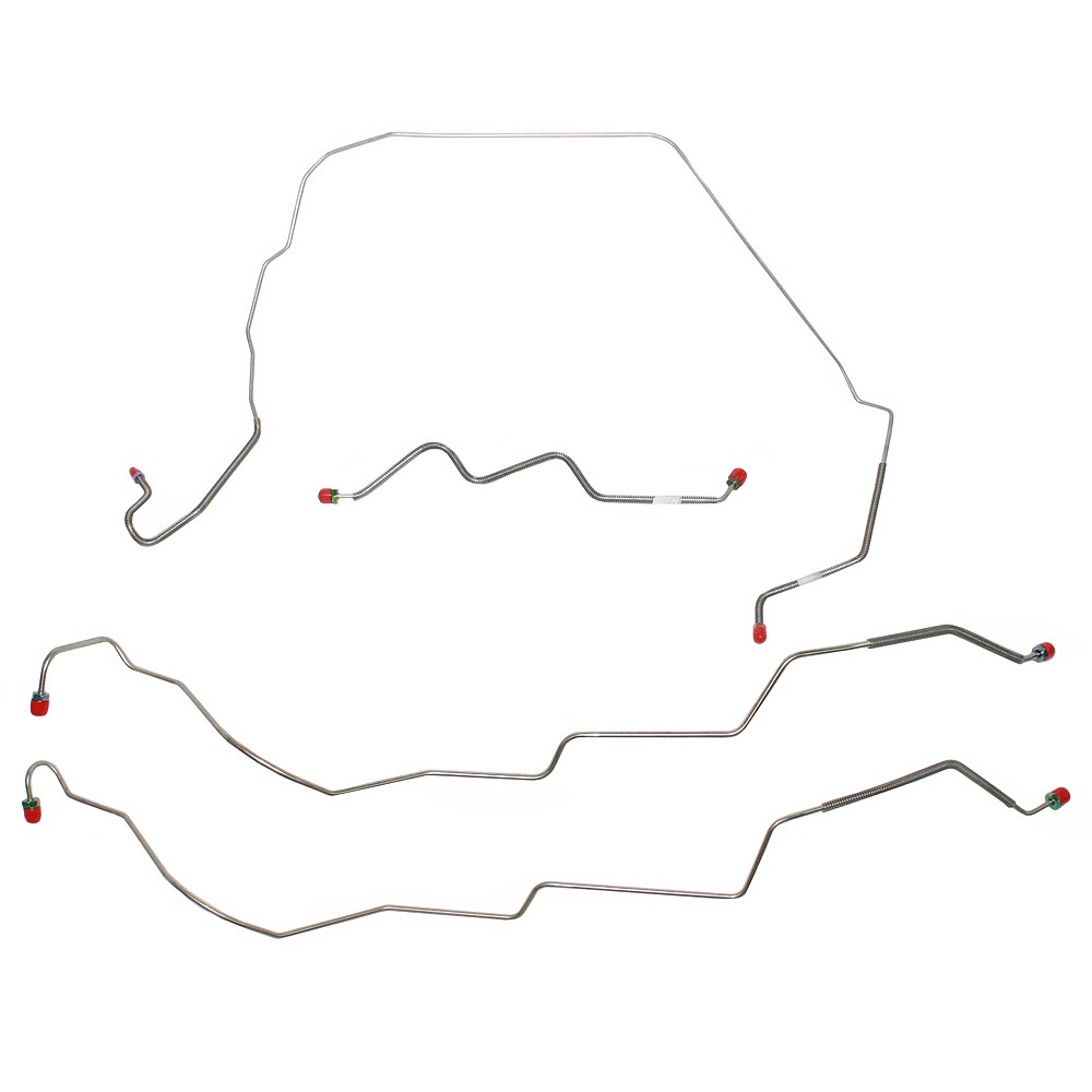 For 1995-1997 Chevy Astro Van Front Brake Line Kit w/o ABS Steel-TKT9501OM
