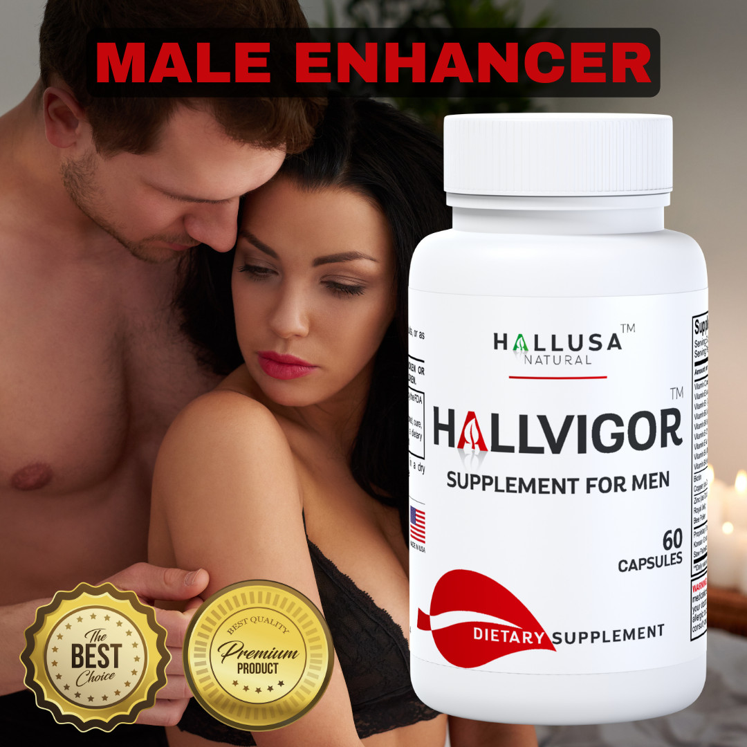 HALLVIGOR Men - Increases Male Desire - Libido Enhancer - Ginseng - 60 Capsules