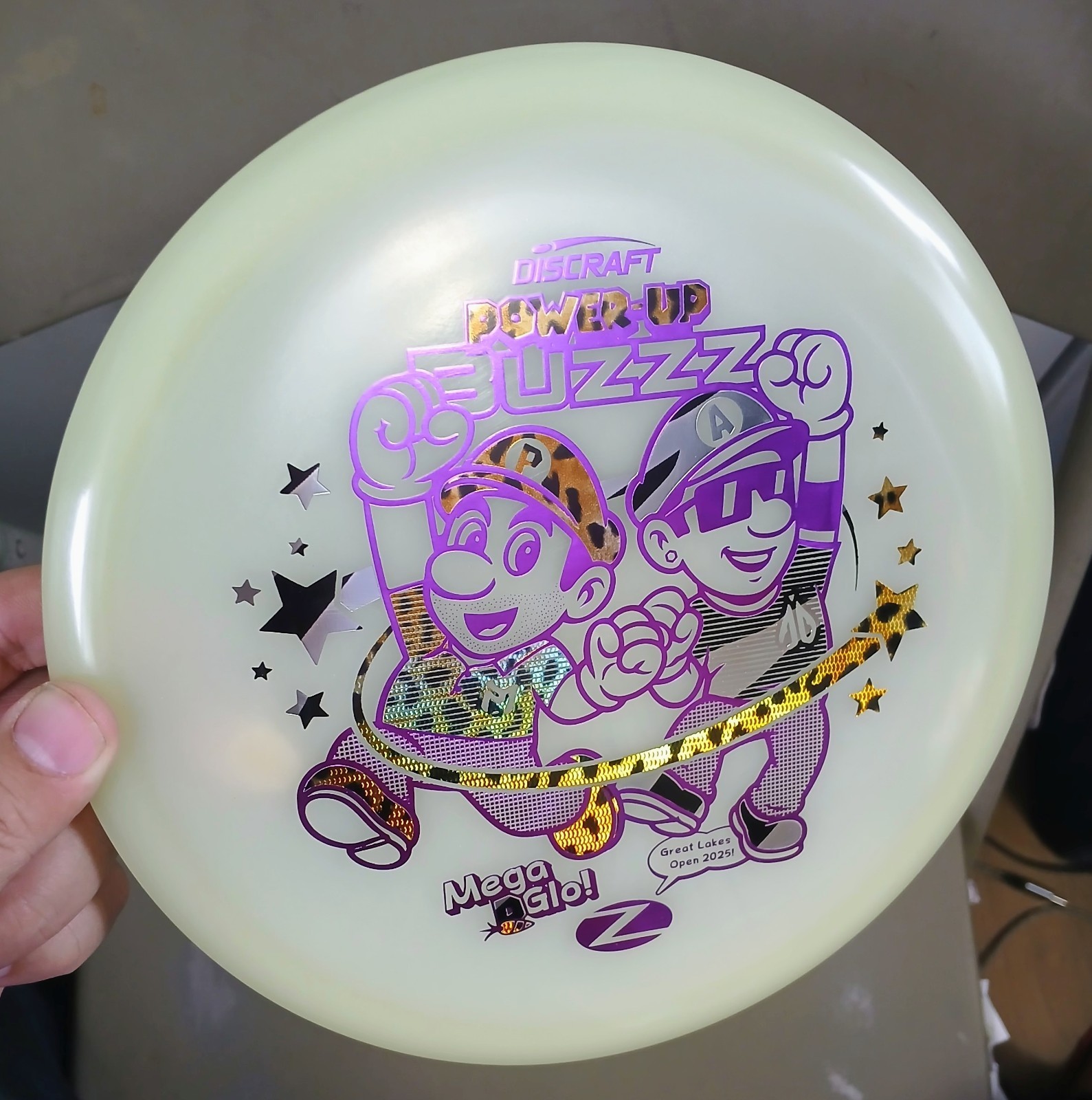 Discraft Power Up BuZzz 🐆 MEGA GLO McBeth AB Collab 🦓 New 177 DGLO 2025 Barela Discraft Power Up BuZzz 🐆 MEGA GLO McBeth AB Collab 🦓 New 177 DGLO 2025 Barela