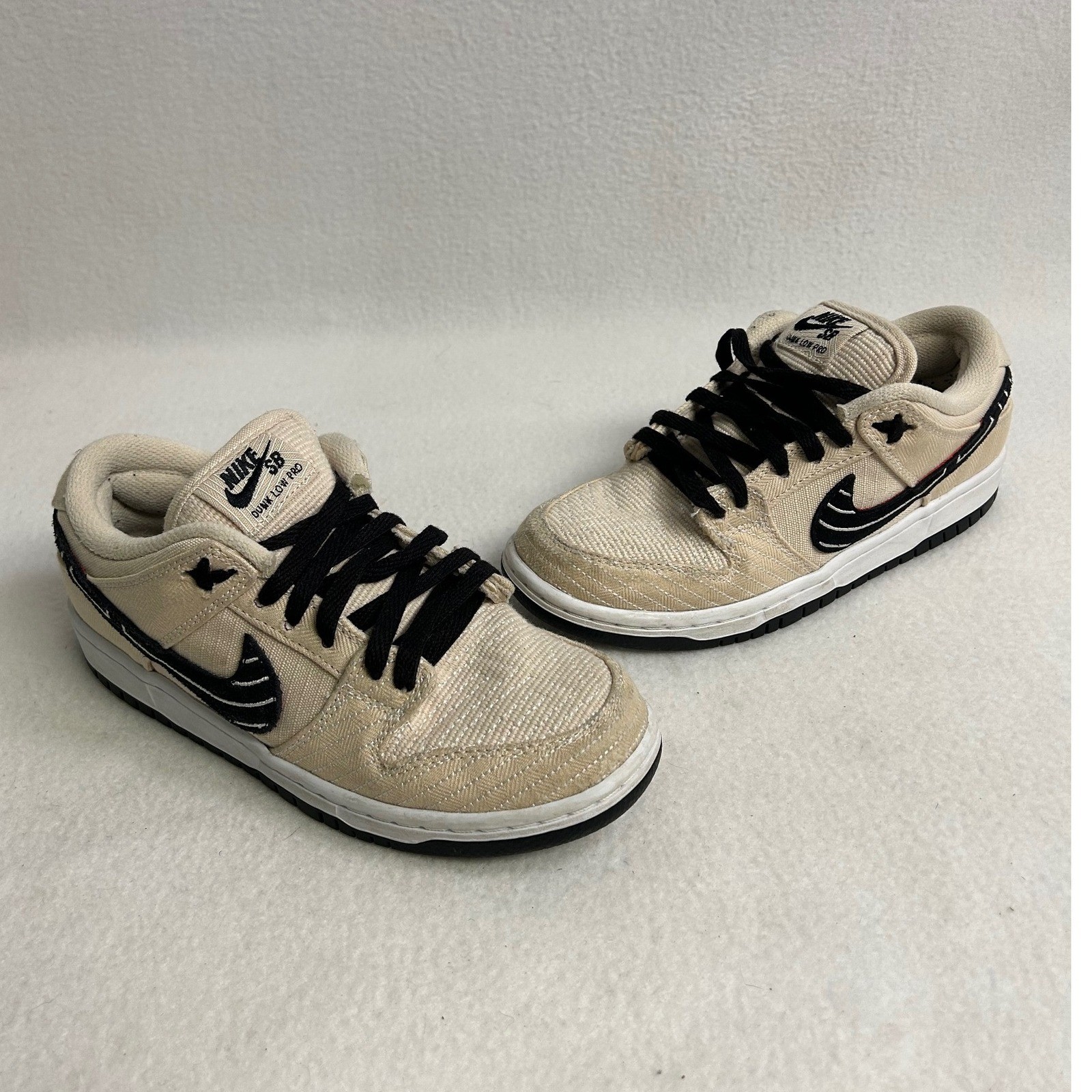 Skate Street Nike SB Mens 5 Coconut Milk Albino & Preto Dunk Low Pro FD2627-200