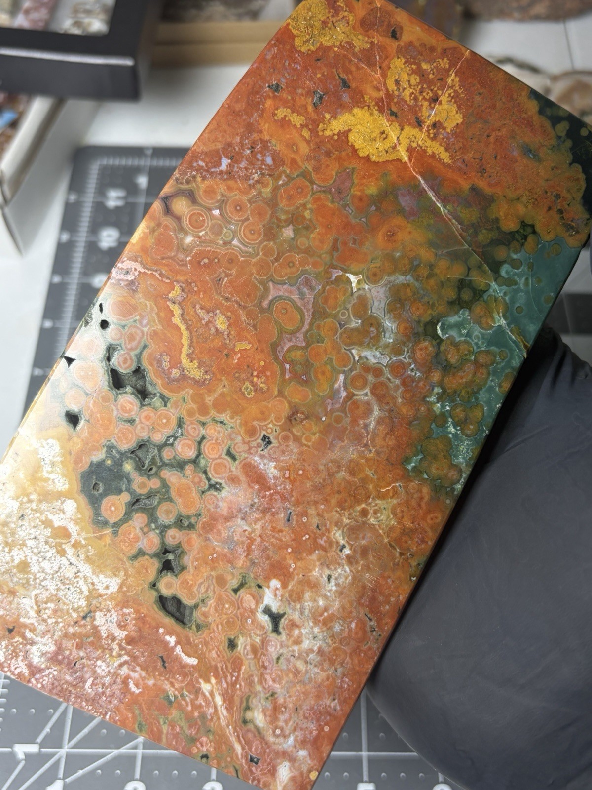 Stunning Ocean Jasper High Quality Free Form Old Stock Colorful Orbs Stunning Ocean Jasper High Quality Free Form Old Stock Colorful Orbs