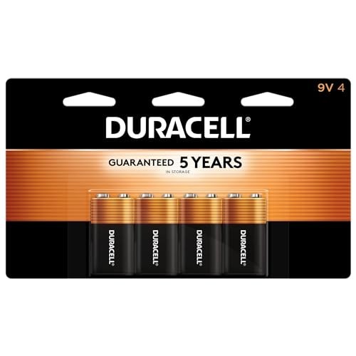 NEW SEALED- Coppertop 9V Battery, Long-Lasting All-Purpose Alkaline 9V Batteries