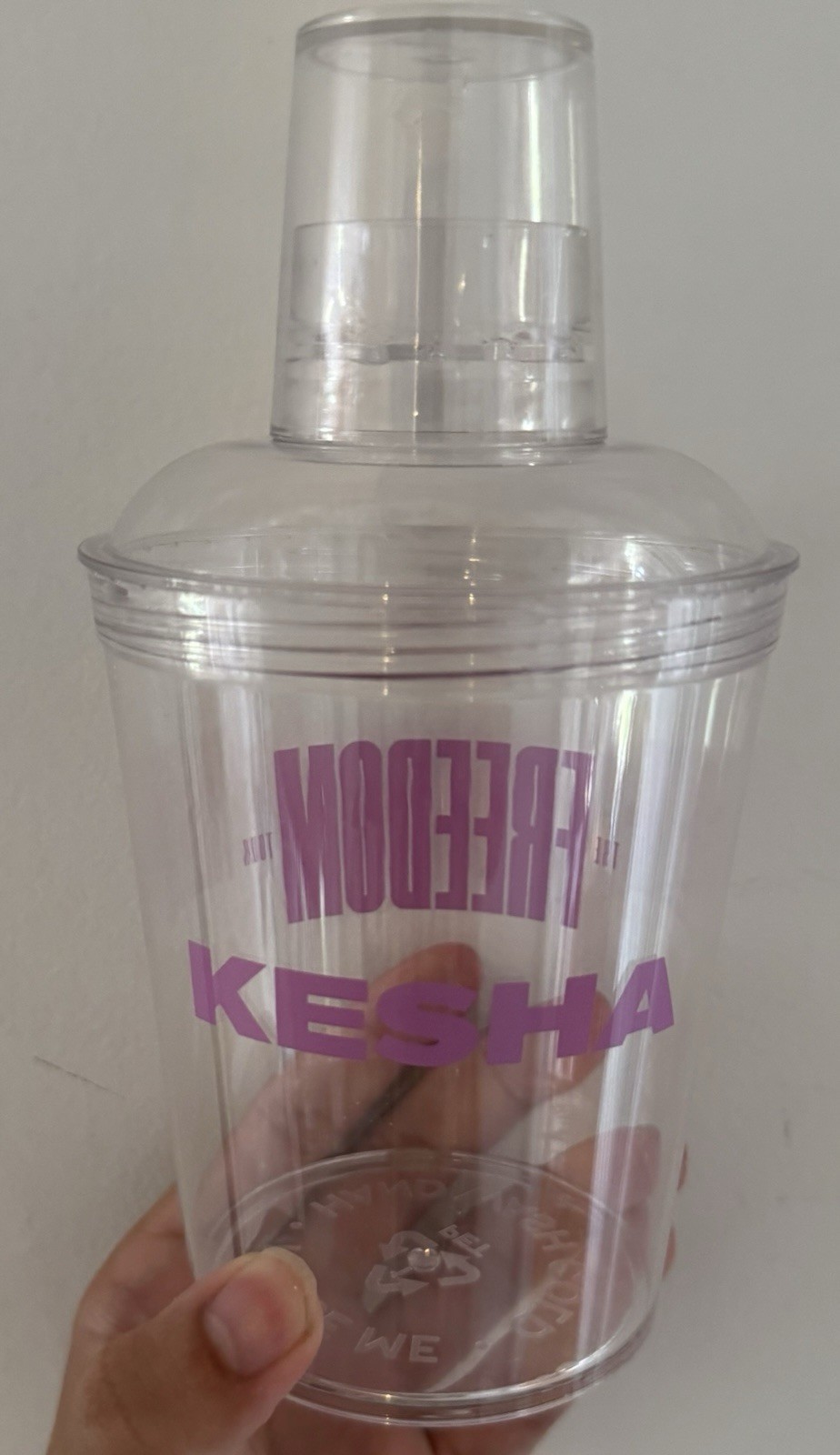 Kesha 2026 Freedom Tour Exclusive Souvenir Plastic Shaker Cup