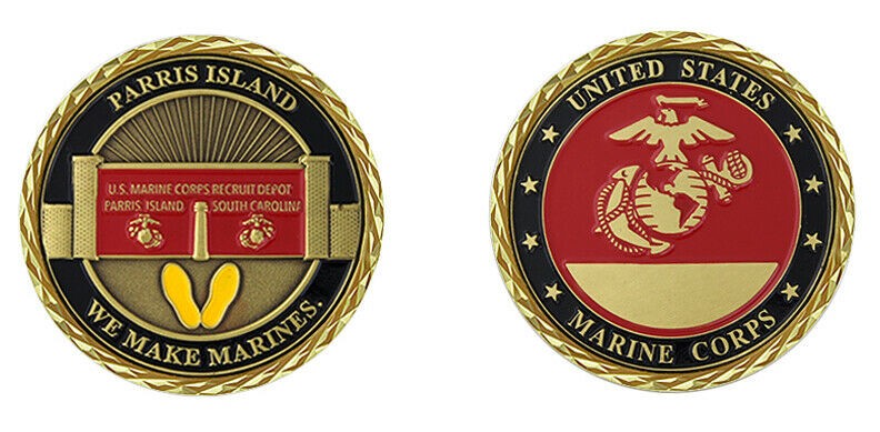 Challenge Coin U.S. MARINE CORPs PARRIS ISLAND CHALLENGE COIN