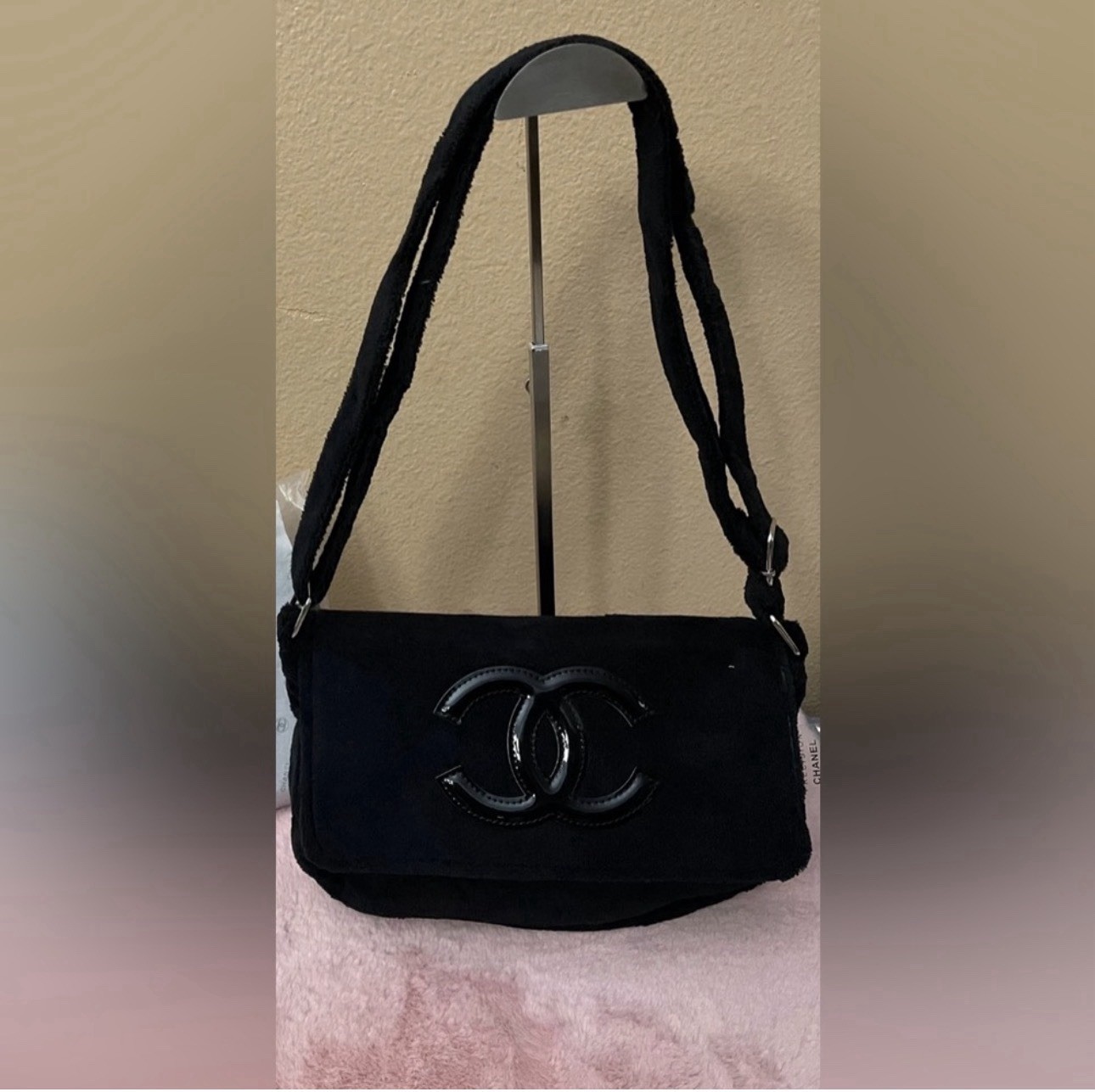 CHANEL Beautè Black On Black Precision Bag CC Logo New GWP