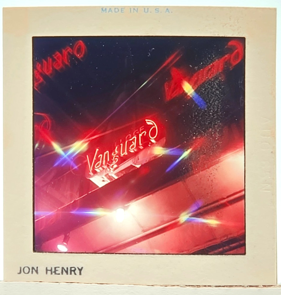 Jon Henry Vintage 120 Medium Format Slide Village Vanguard Neon Sign NYC Jazz Jon Henry Vintage 120 Medium Format Slide Village Vanguard Neon Sign NYC Jazz