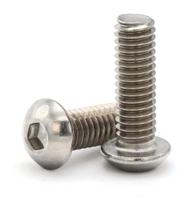 #2-56 | 316 Stainless Steel Button Head Socket Cap Screws - All Lengths & Qtys