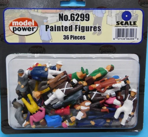 Model Power 6299 O Painted Figures, People (36 pcs)