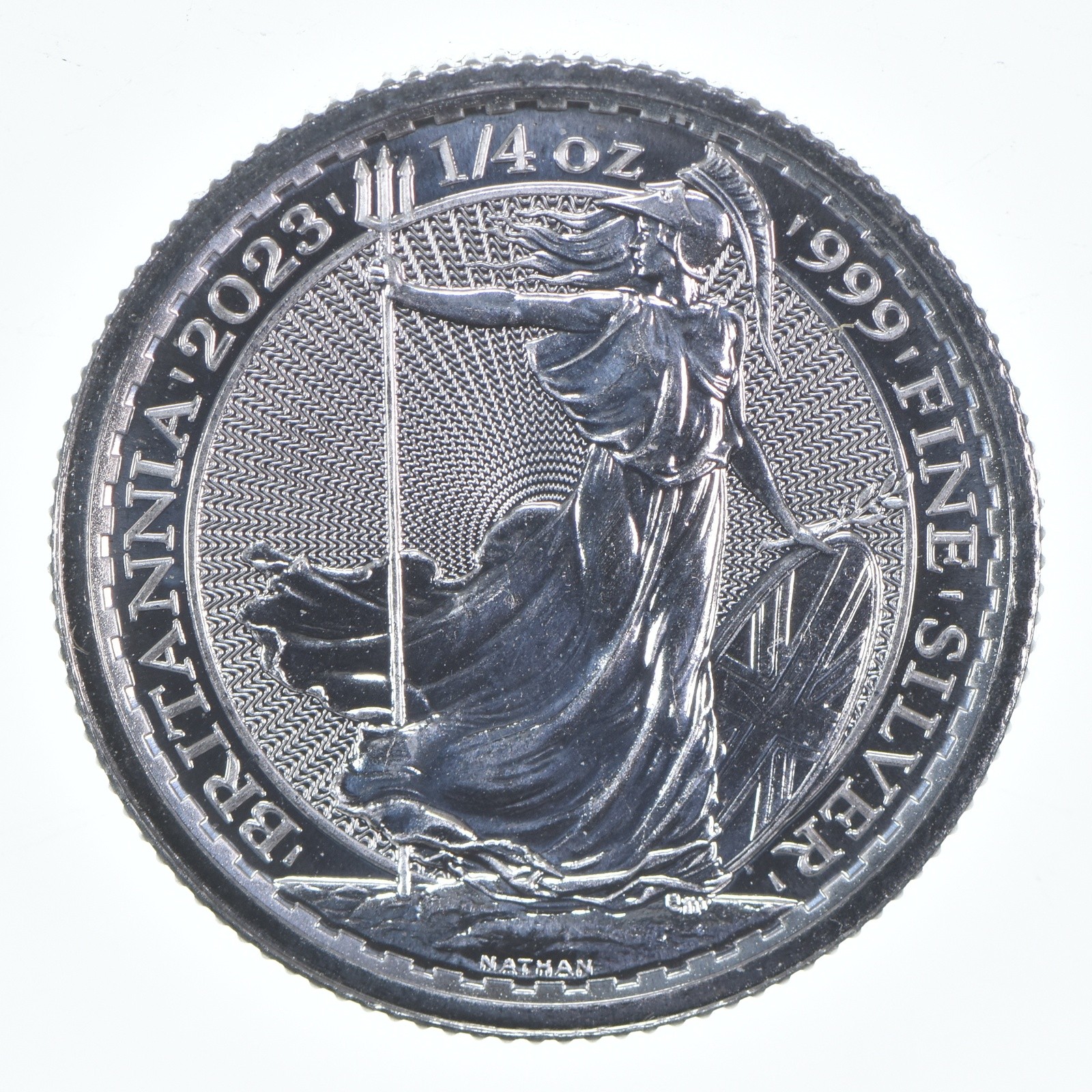 2023 Great Britain 50 Pence Silver Britannia 1/4 Oz 0.25 Oz Silver