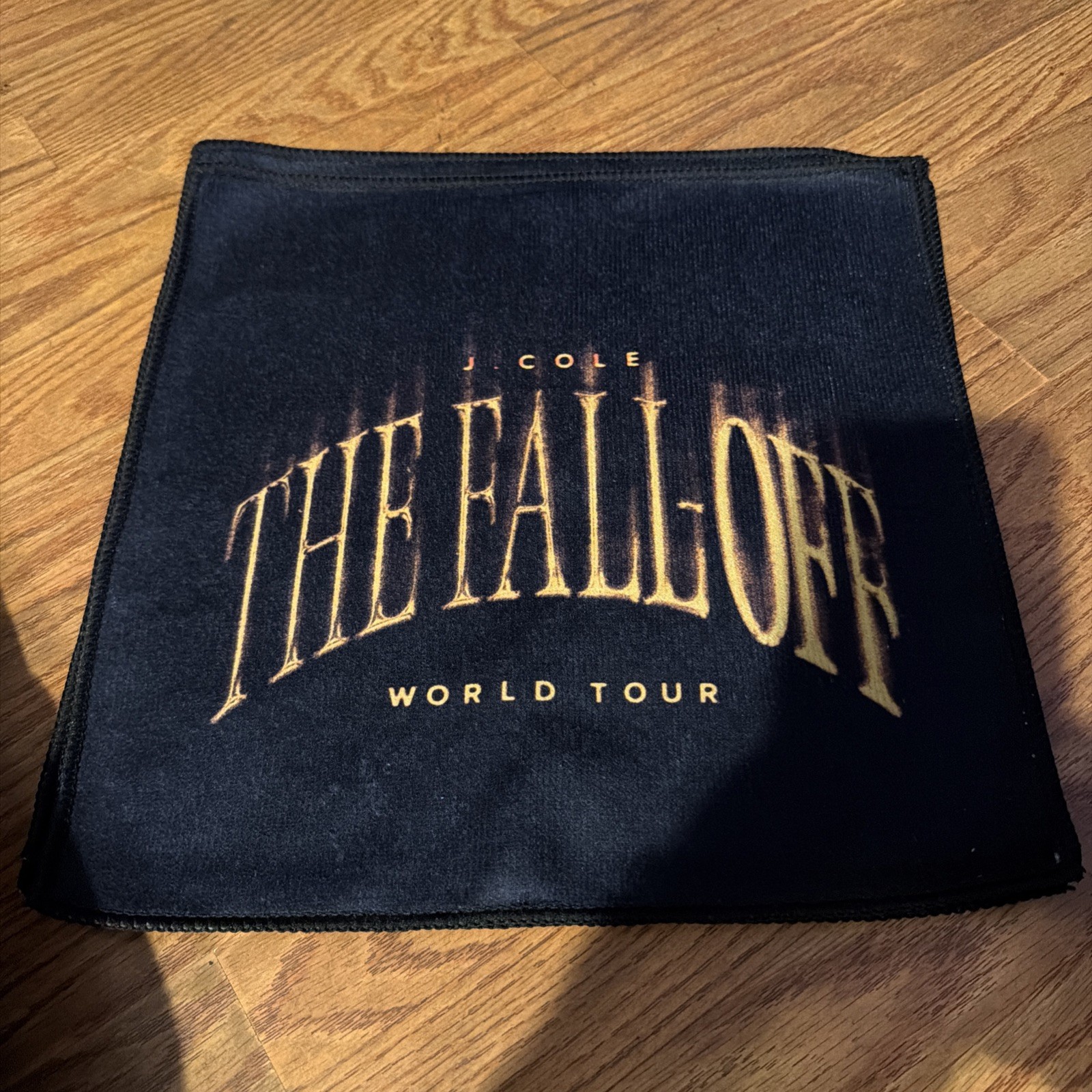 New J. Cole The Fall-Off World Tour 2026 Exclusive Black VIP Towel