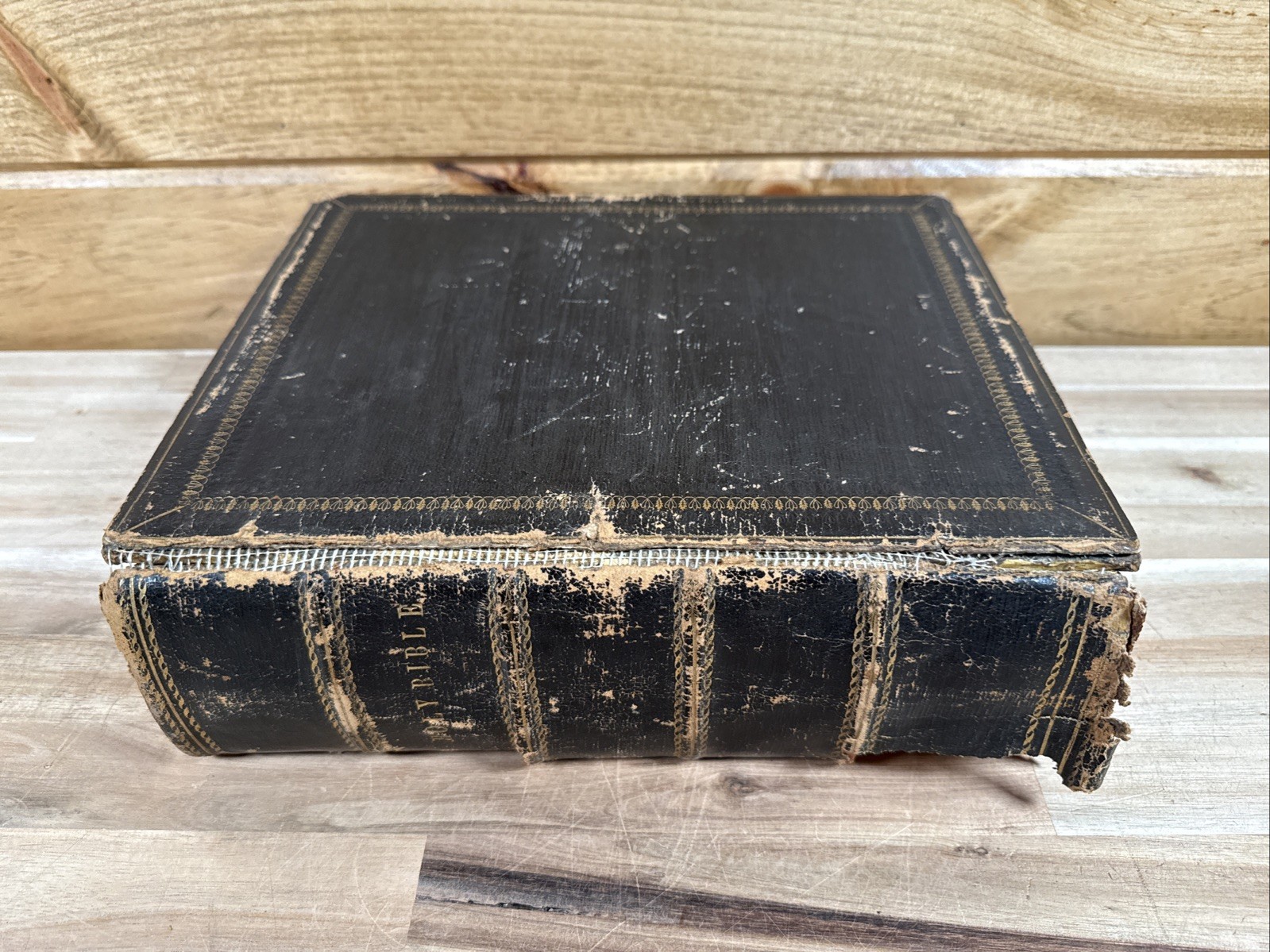 1803 HOLY BIBLE carey JOHN ADAMS rare EARLY AMERICAN fold out maps LEATHER old