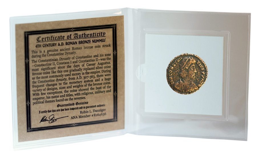307-363 AD Roman Constantine Dynasty Bronze Nummus