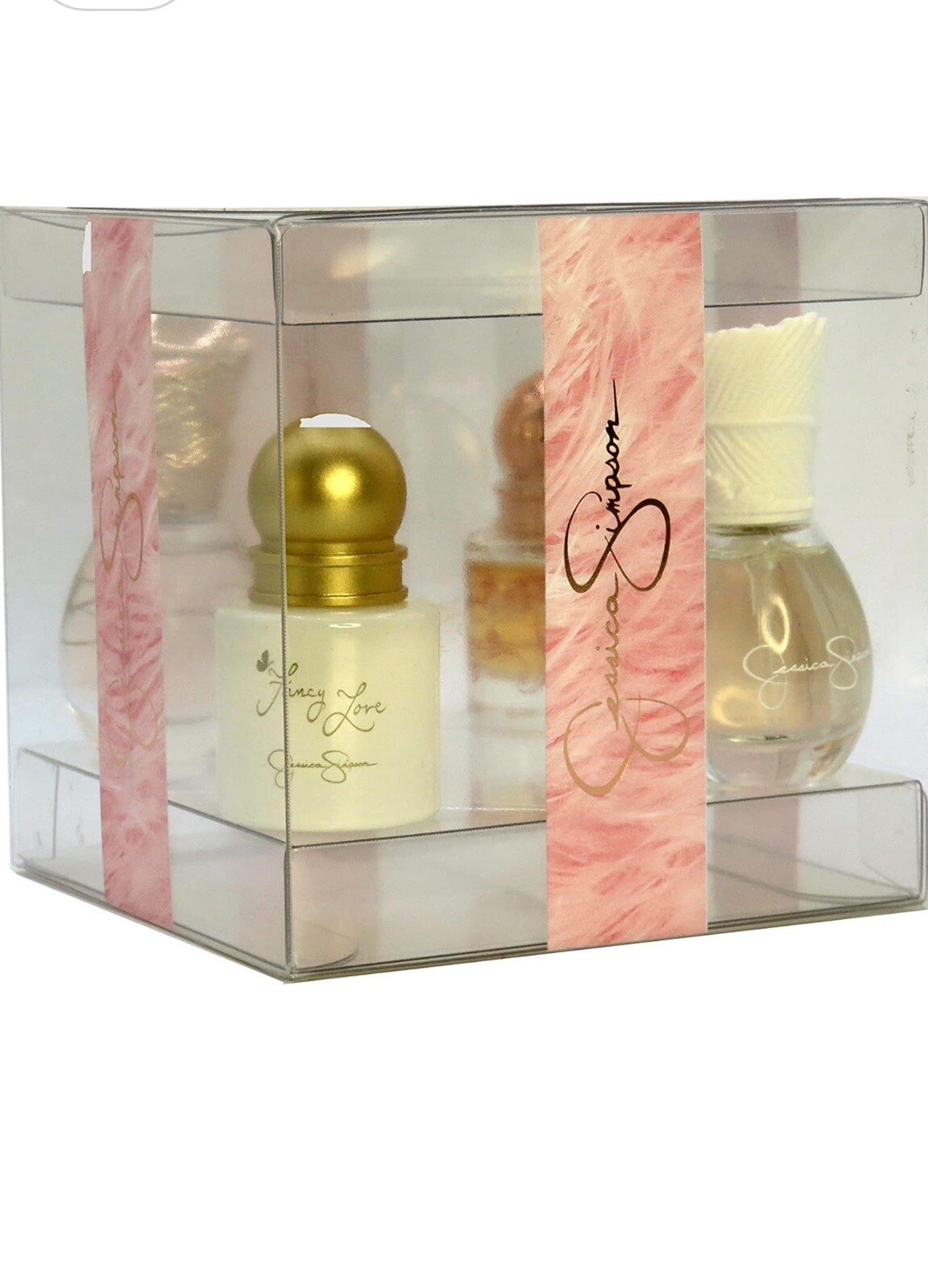 Jessica Simpson Mini EDP Set 4x0.25oz Spray. Fancy, Love, Signature, Ten