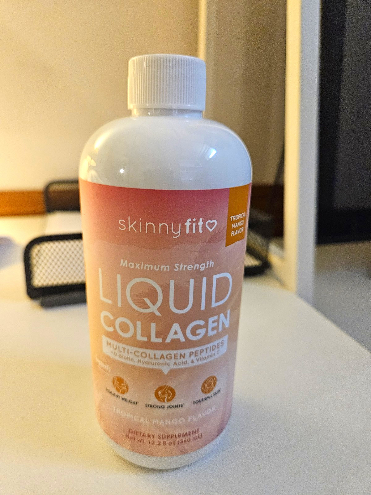 Skinnyfit Liquid Collagen Tropical Mango 12.2 oz EXP 05/2027