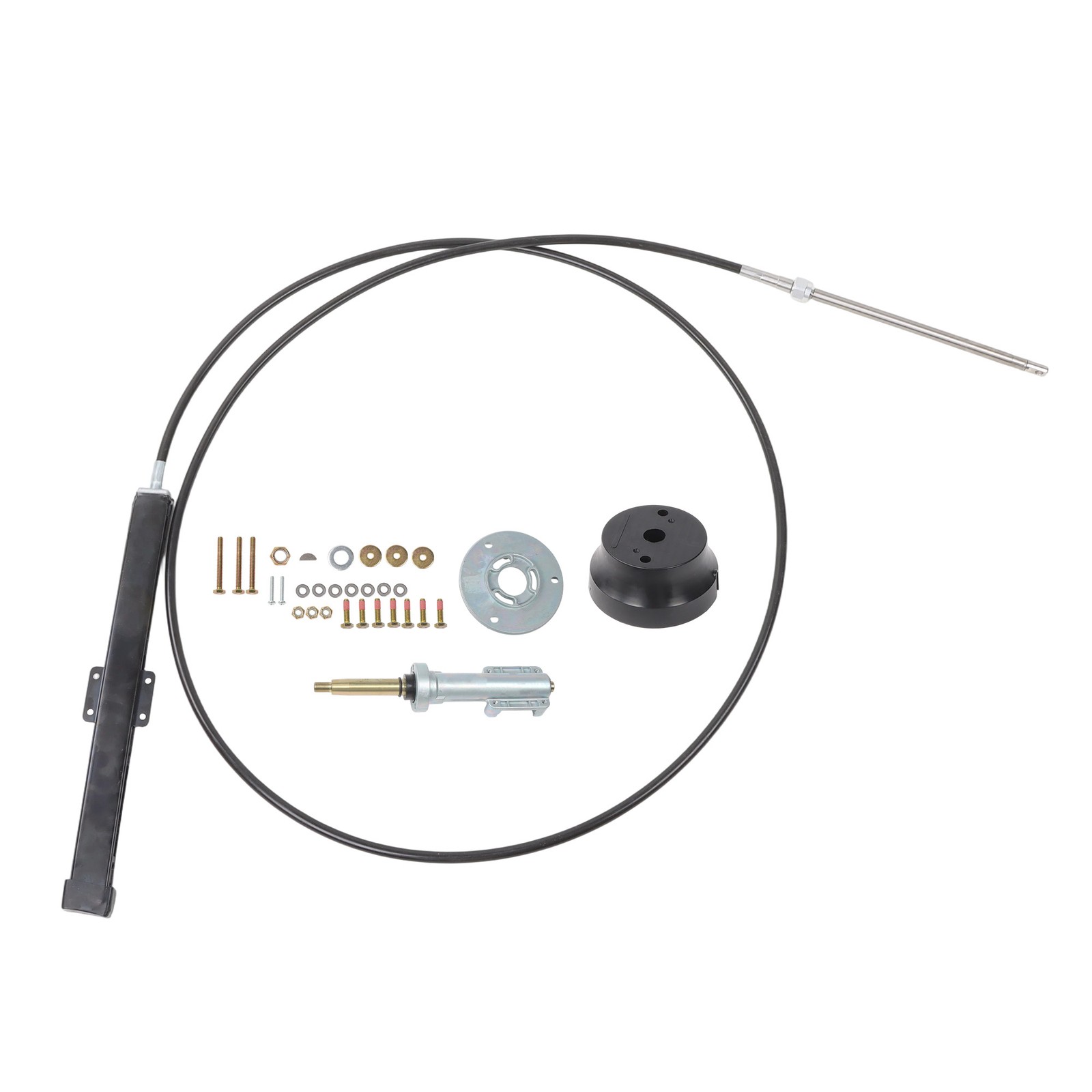 12Feet Marine Steering Cable Kit SS14112 Back Mount Rack And Pinion Steering 12Feet Marine Steering Cable Kit SS14112 Back Mount Rack And Pinion Steering