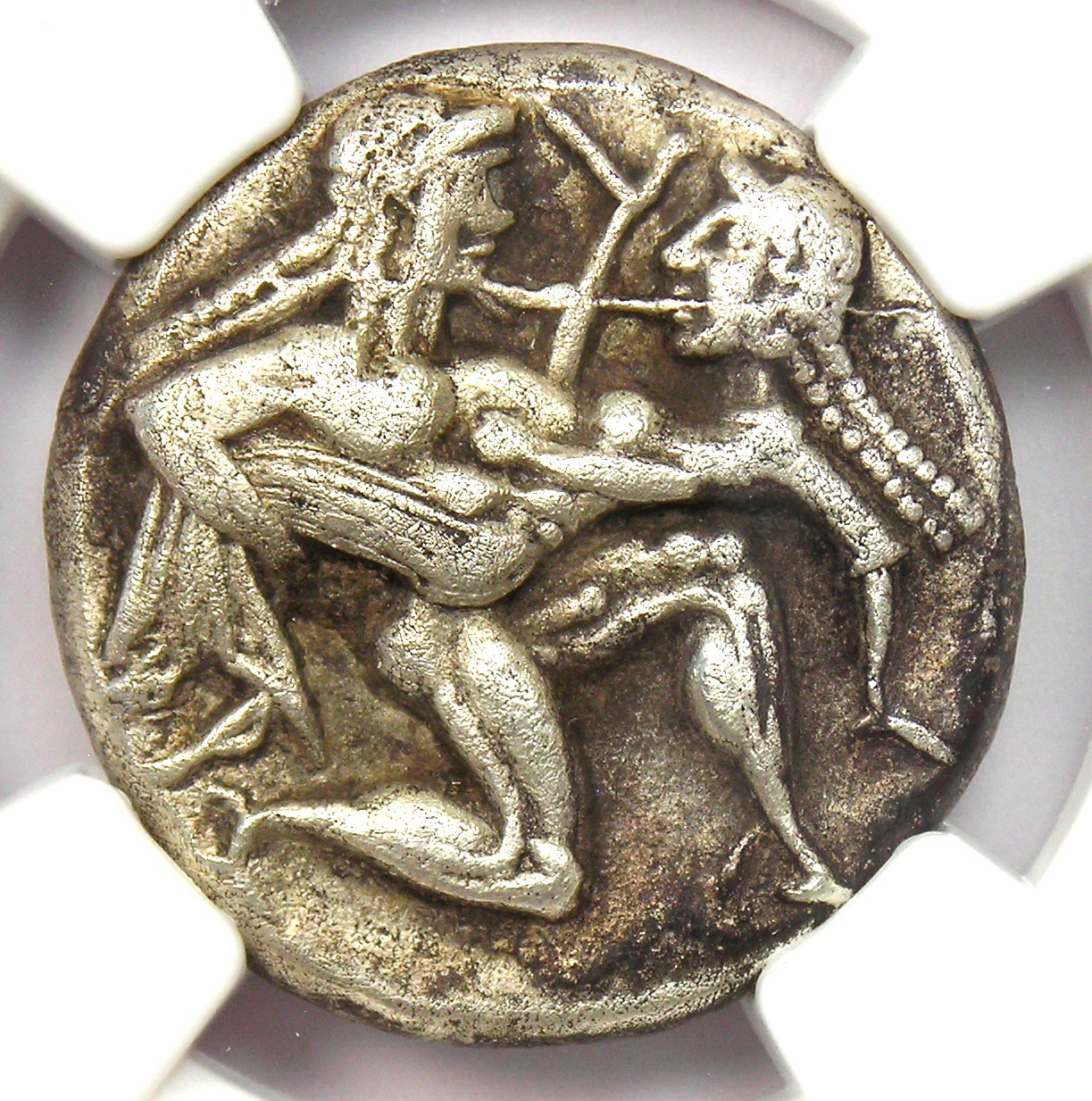 Thrace Thasos Silver AR Stater Coin 500-450 BC - Certified NGC XF and 5/5 Strike