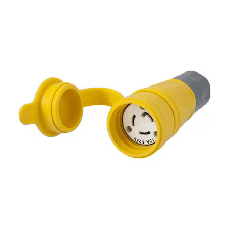Hubbell Wiring Device-Kellems Hbl25w47a Watertight Locking Connector, L5-15R, Hubbell Wiring Device-Kellems Hbl25w47a Watertight Locking Connector, L5-15R,