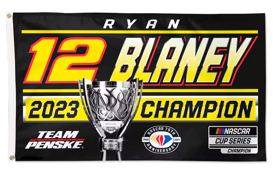 2023 Ryan Blaney #12 Champion Cup Nascar Racing 3x5 FT Flag Wall Decore Banner