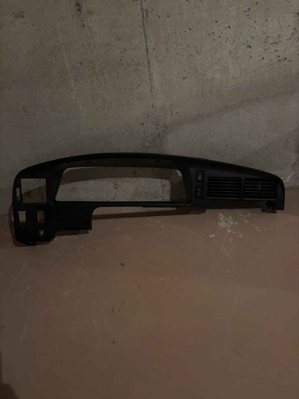 1989-1995 Toyota 4Runner Pickup Instrument Cluster Bezel Trim Center Dash Black