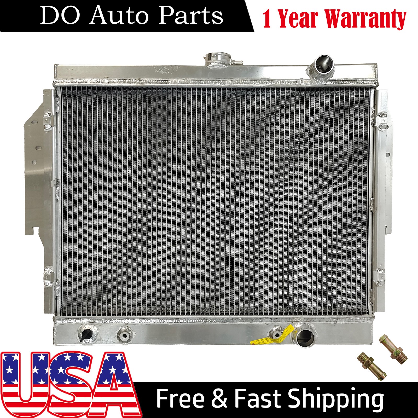 CU922 Full Aluminum Radiator for 1979-1987 Dodge D150 W150 1979-1980 Ramcharger