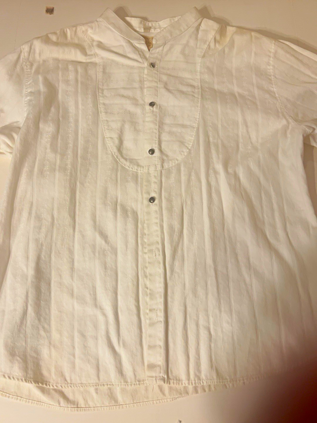 Wah Maker Frontier Men’s XL White Victorian Old West Shirt – Made in USA