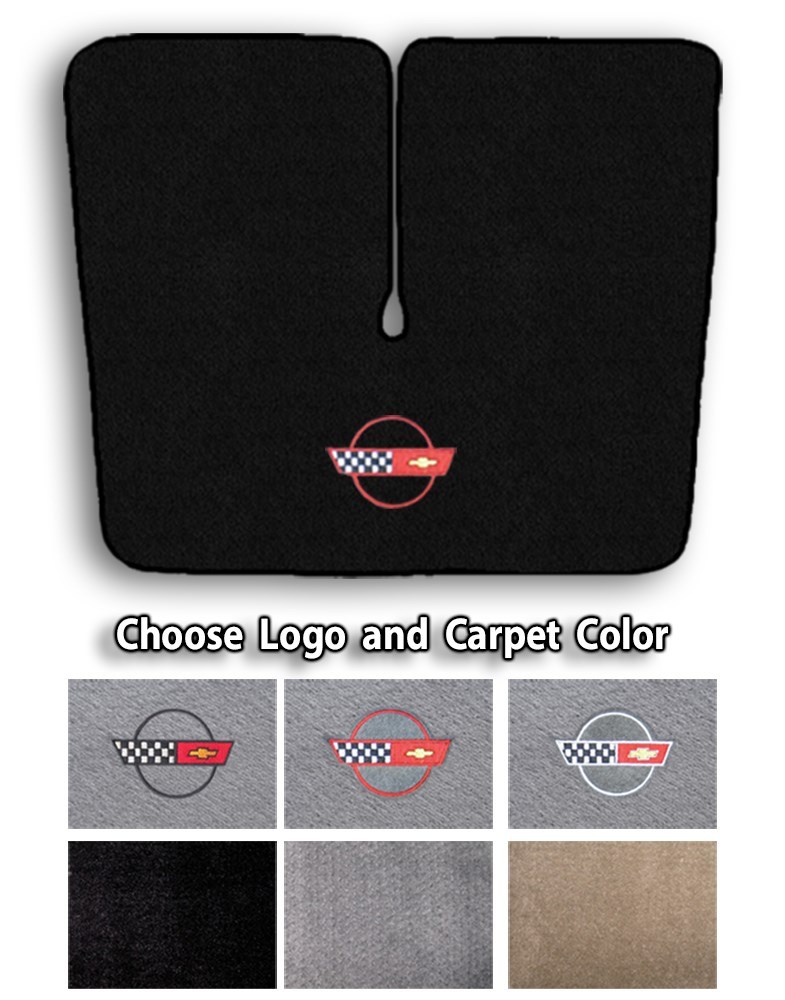 1984-1996 Chevrolet Corvette C4 Carpet Cargo Mat - Choose Color & Official Logo