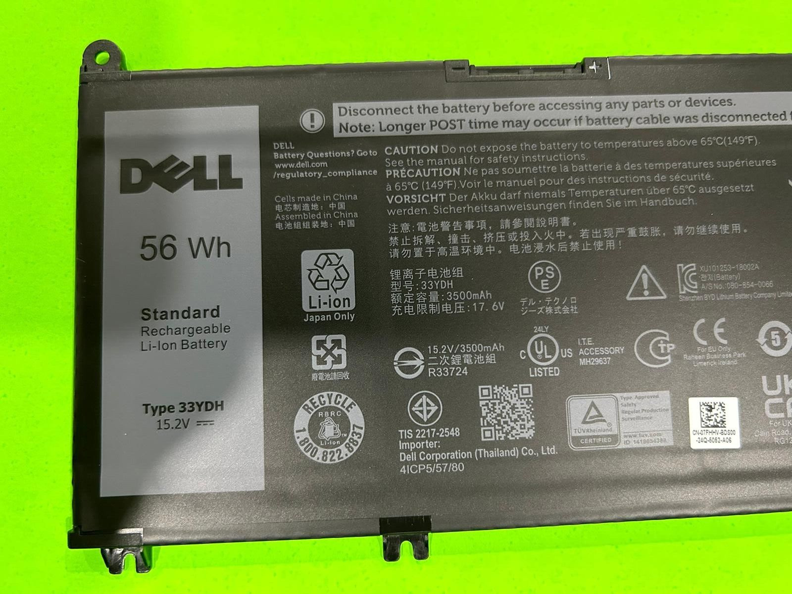 Lot of 3 33YDH Battery Dell Latitude 3380 3480 3580 3590 Inspiron 7586 7577 7786