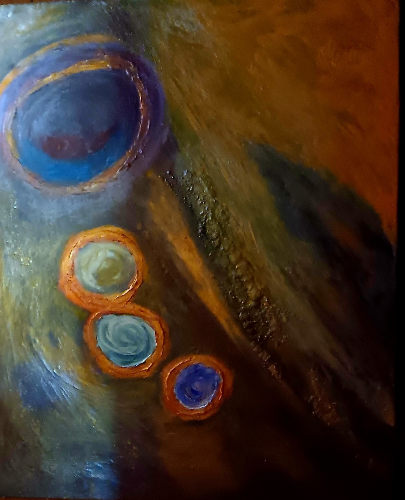 Original Acrylic Painting Space On Canvas 24x30 Impasto Original Acrylic Painting Space On Canvas 24x30 Impasto