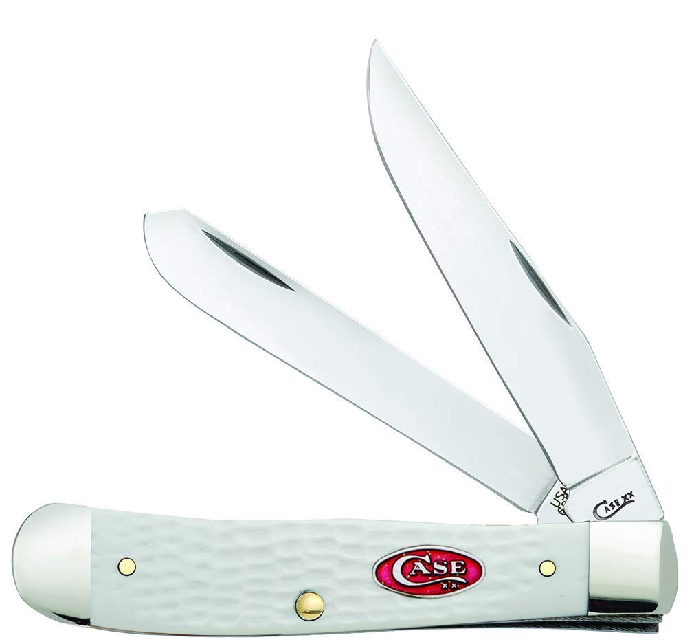 Case WR XX Pocket Knife Sparxx White Jigged Synthetic Trapper Case WR XX Pocket Knife Sparxx White Jigged Synthetic Trapper