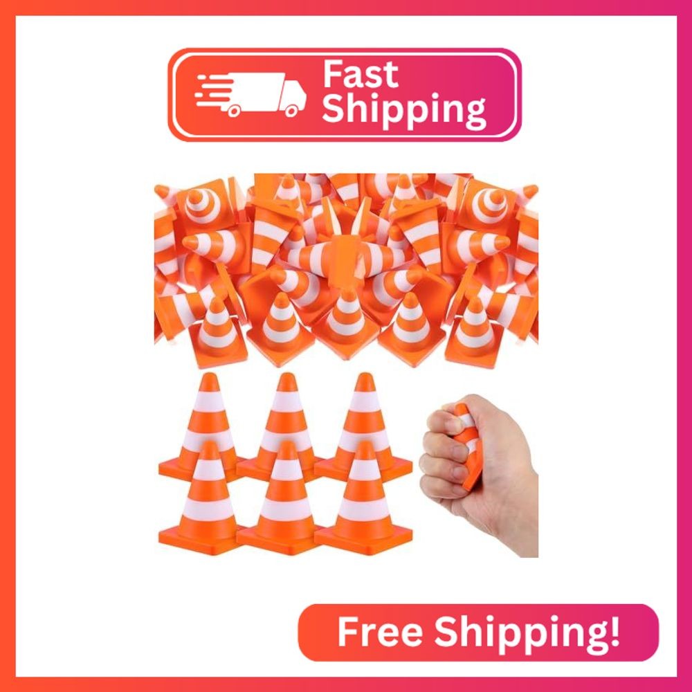 Libima 24 Pcs Traffic Cone Sensory Toys Bulk Party Favor Anxiety Fidget Toy