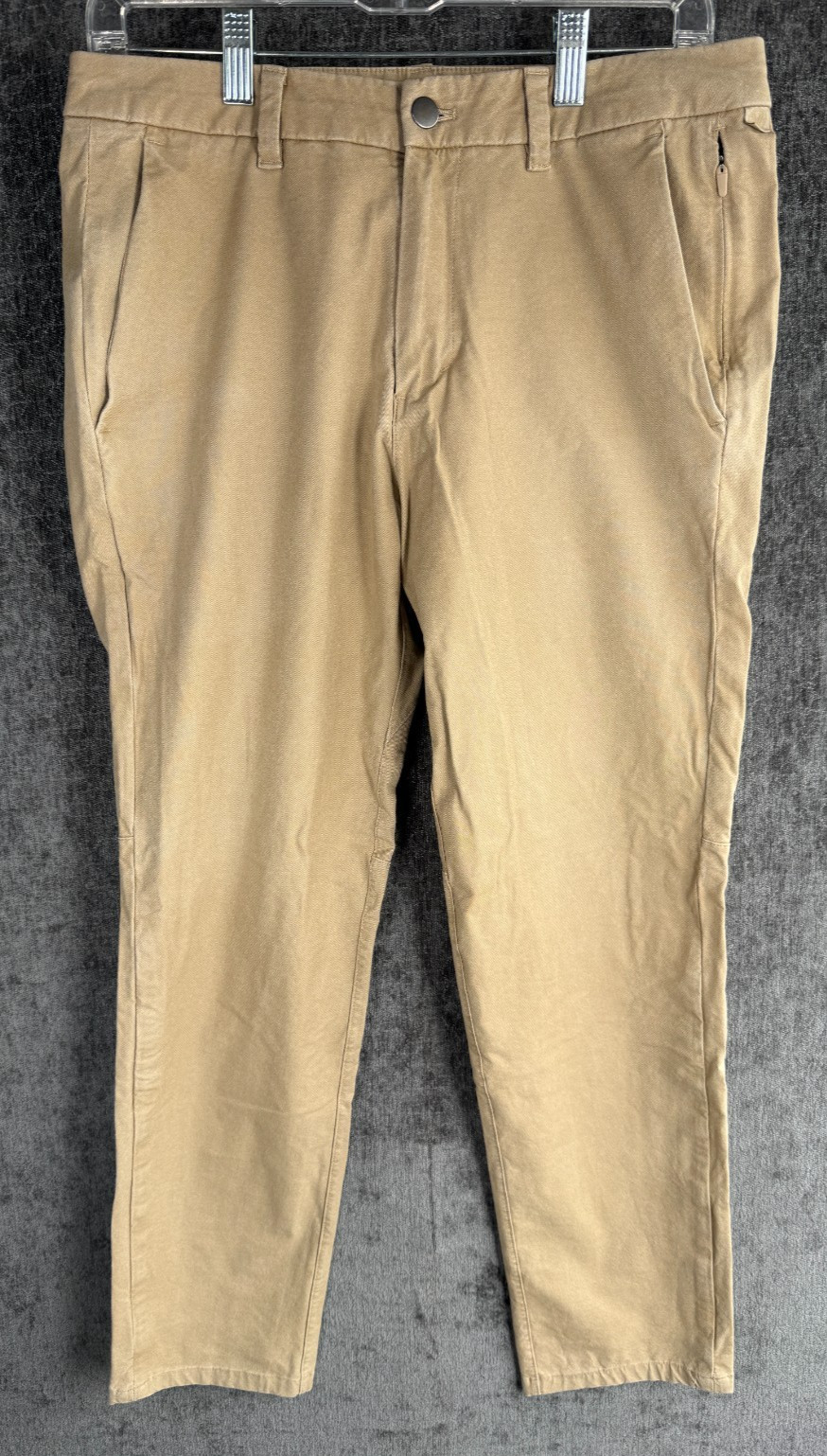 Lululemon Mens Commission ABC Pants Size 31 Tan Khaki Stretch Chino Golf Casual