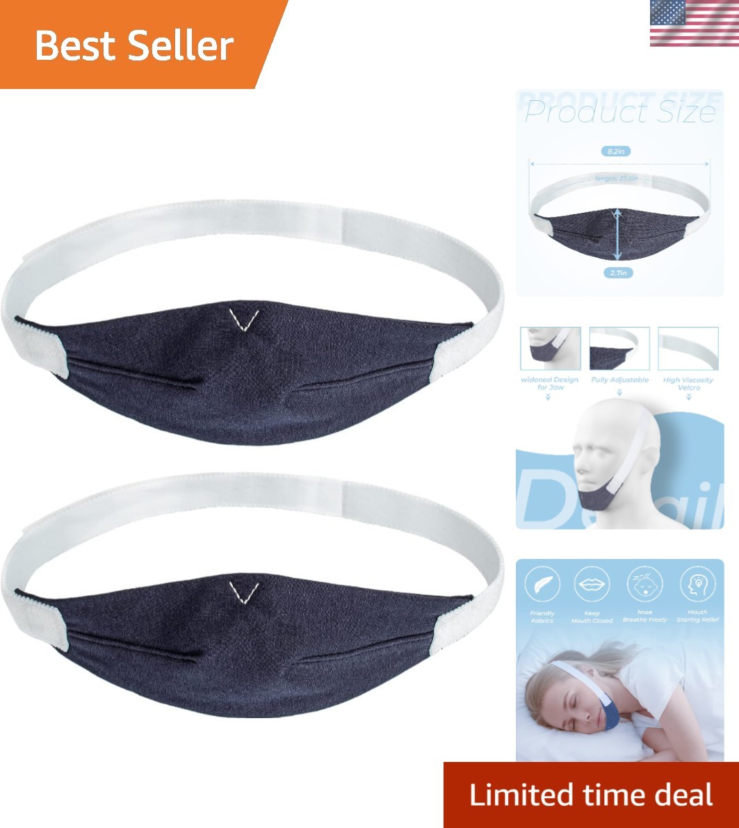 2 Pack Adjustable Chin Strap for ResMed - Keep Your Mouth Closed Comfortably