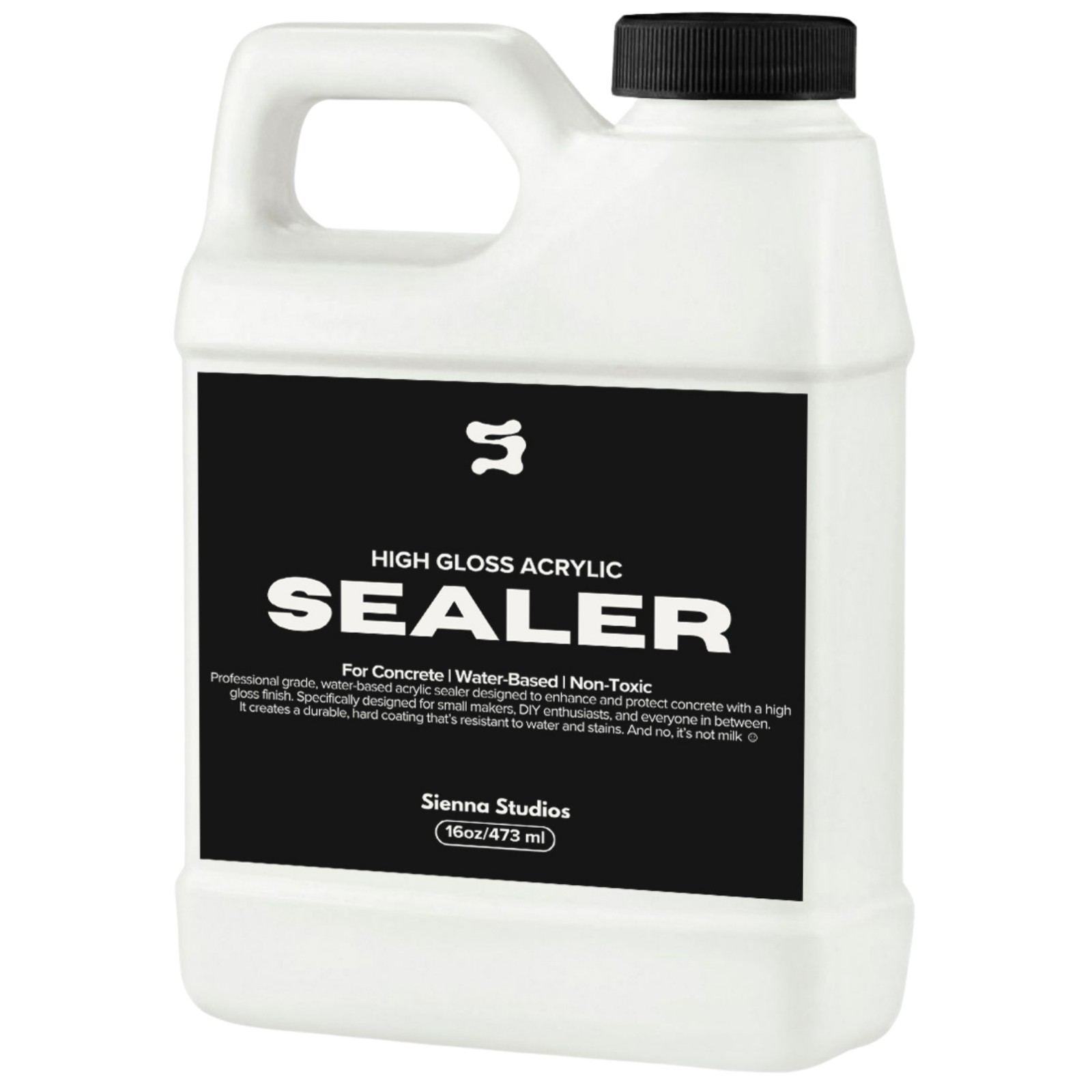 Sienna Studios Acrylic Sealer Concrete Jesmonite High Gloss 16oz Non-Toxic
