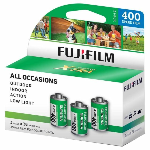 Fujifilm 400 Fujicolor Speed Film 3-Pack Exp 7/ 2026 Fujifilm 400 Fujicolor Speed Film 3-Pack Exp 7/ 2026