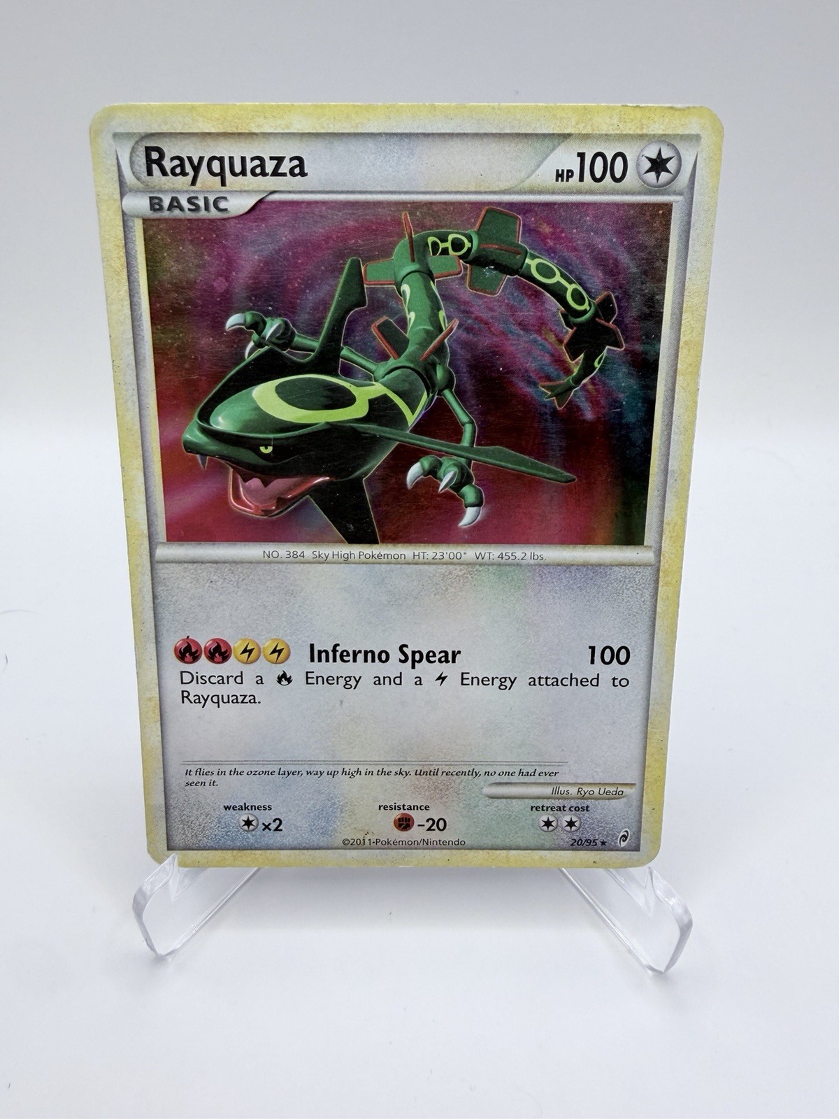 🔥Rayquaza 20/95 Rare Holo Call Of Legends Pokemon TCG🔥