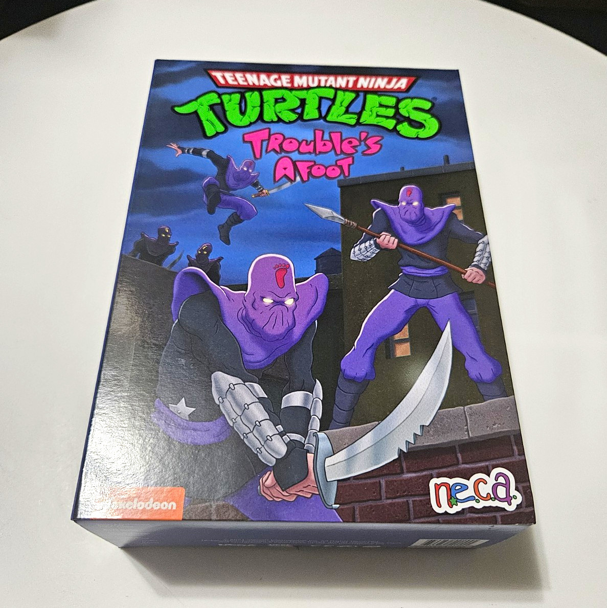 NECA Teenage Mutant Ninja Turtles Foot Soldier Trouble's Afoot Figure Fan Spear NECA Teenage Mutant Ninja Turtles Foot Soldier Trouble's Afoot Figure Fan Spear