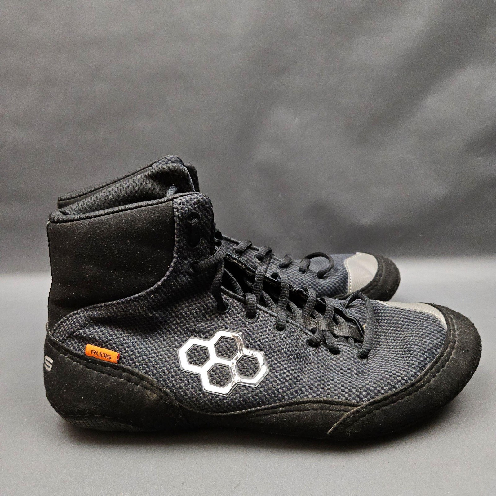 Rudis Colt 3.0 Wrestling Shoes Mens 9.5 Black High Top Combat MMA Sneakers