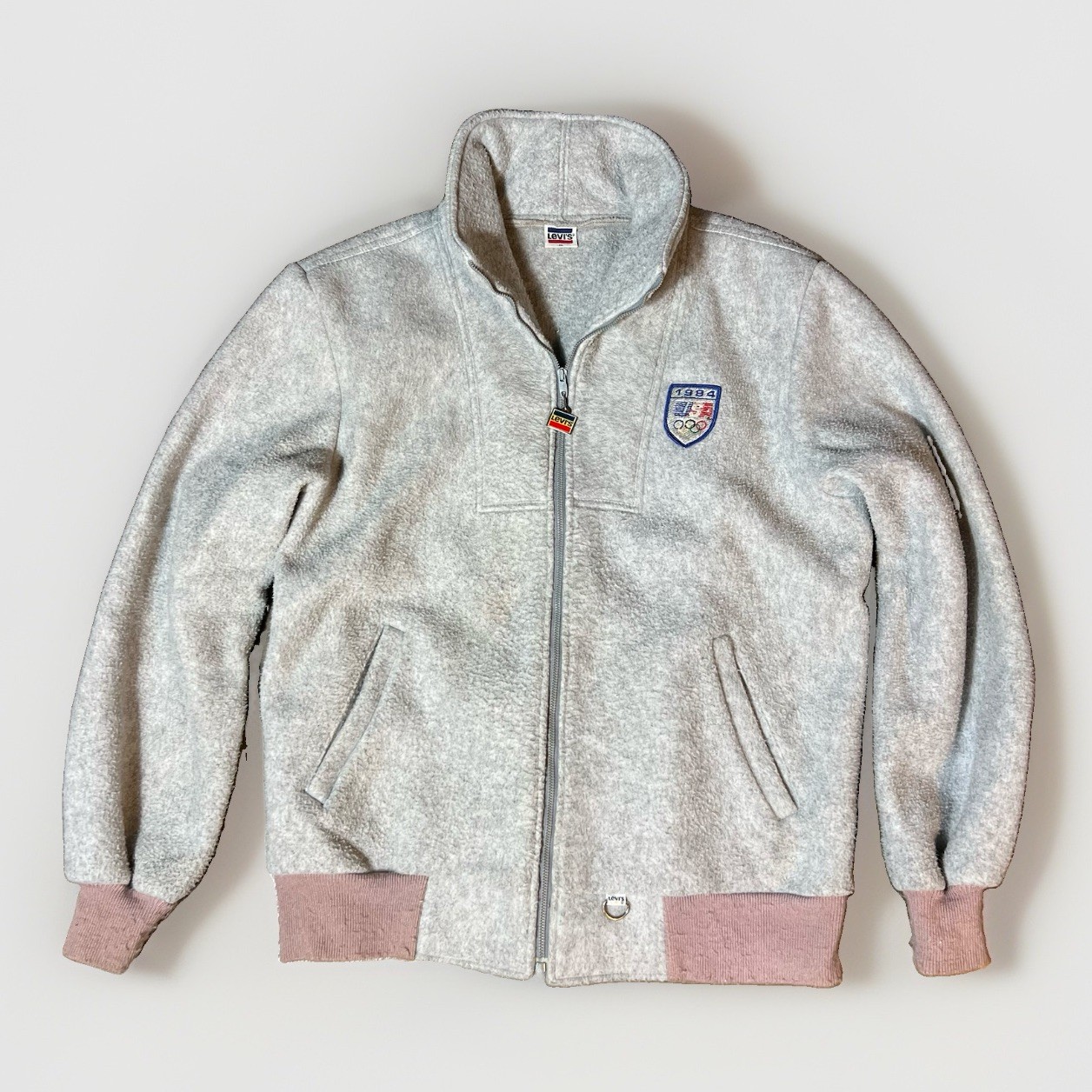 Vintage 1984 Levi’s USA Olympics Fleece Jacket XL  Full Zip Rare