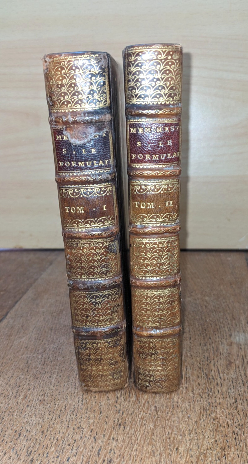 antique book-Historical Memoirs on Form 2/2 - 1756